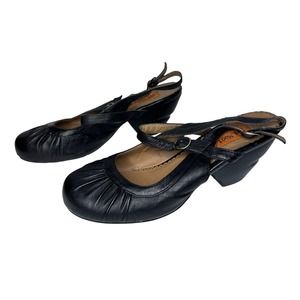 Miz Mooz leather Mary Jane heels ankle strap